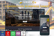 Turner Construction & Business Theme, a WordPress Template by Cherry Wordpress Theme (Thumbnail 1 of 8)
