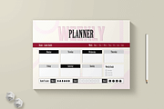 Weekly Planner Printable Template, a Stationery Template by MightyDesign (Thumbnail 1 of 6)