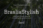 Brasilia Stylish Serif Font, a Serif Font by Blue Digital Studio (Thumbnail 1 of 2)