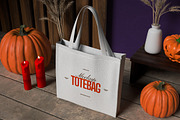 Halloween Tote Bag Mockup, a Product Mockup by graphicook (Thumbnail 4 of 4)
