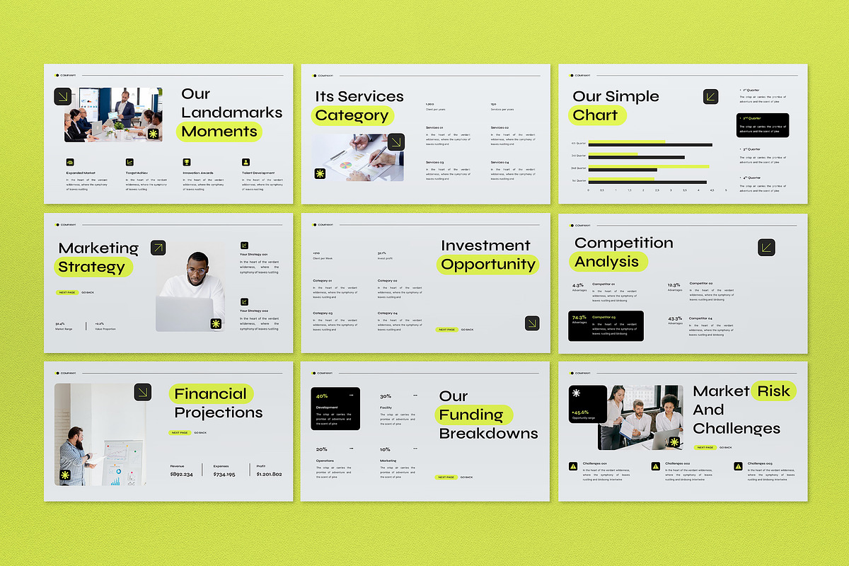 Business Pitch Deck Presentation, a Presentation Template by graphicook (Photo 4 of 4)