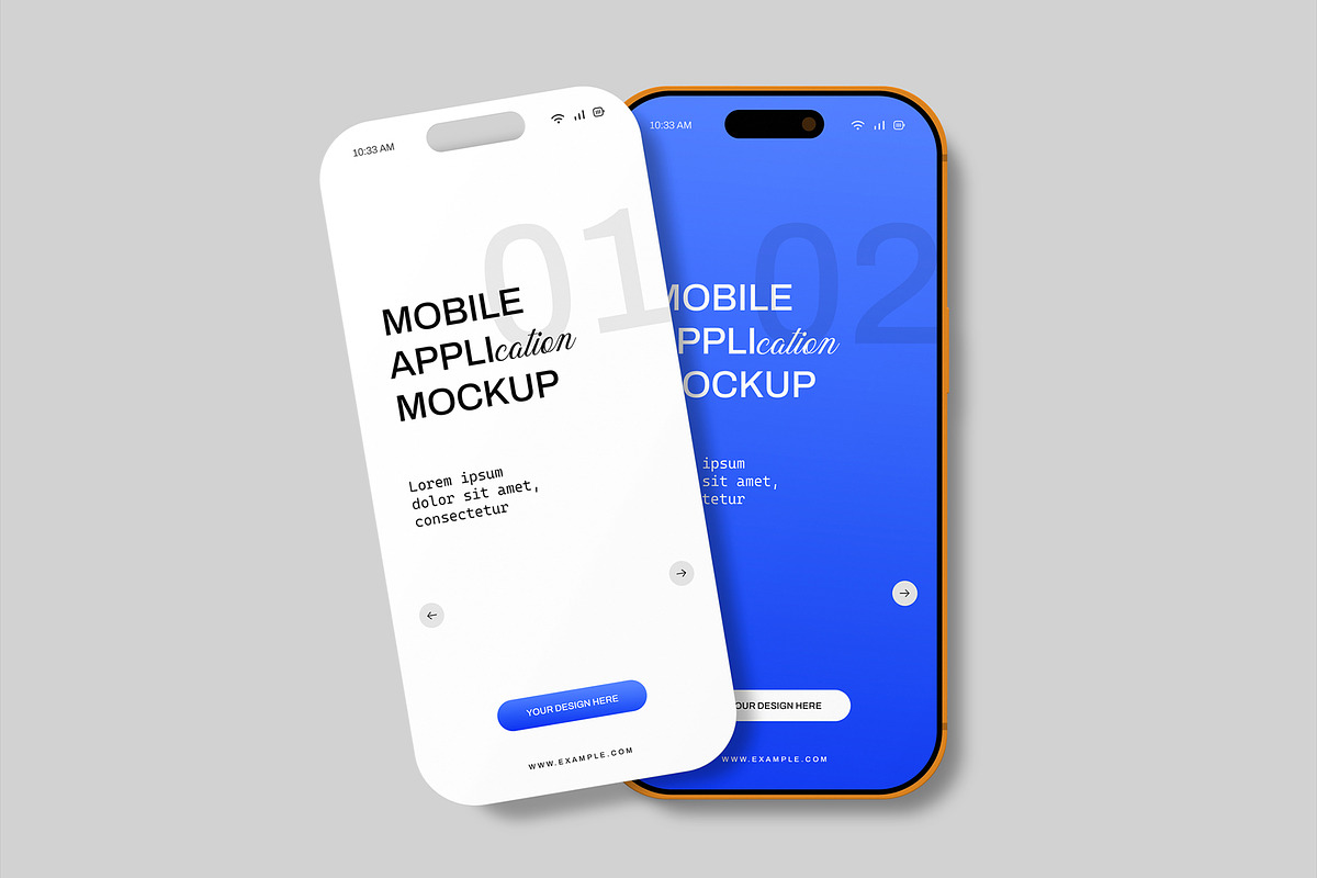 Phone Screen Application Mockup, a Product Mockup by graphypix (Photo 1 of 4)