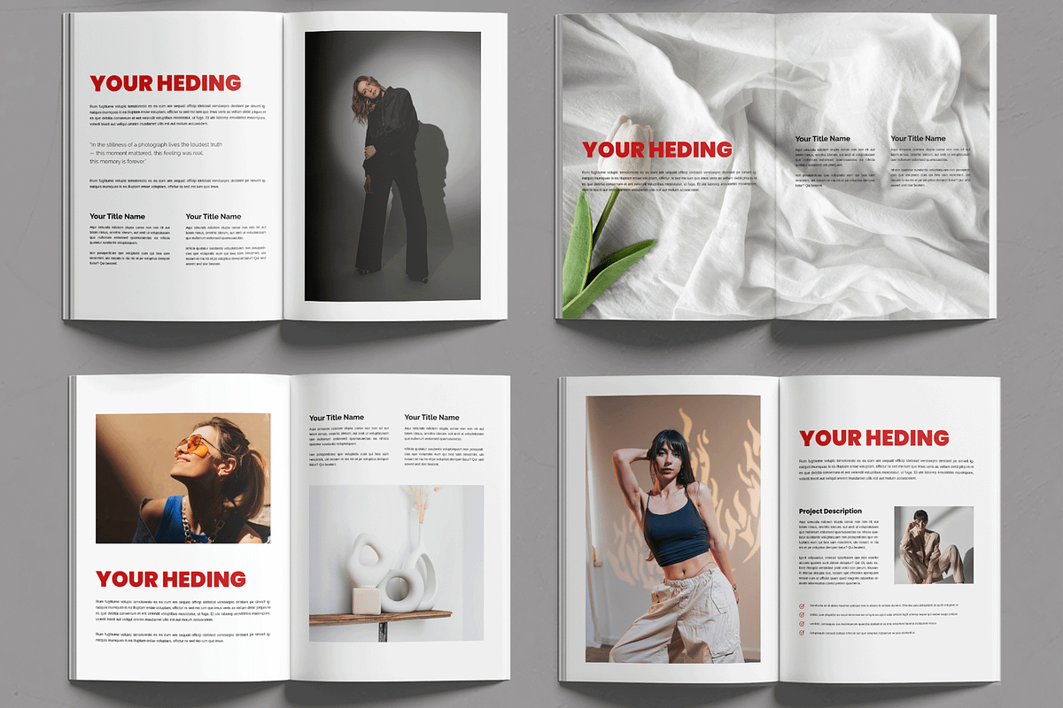 Portfolio Magazine Design Layout, a Magazine Template by MightyDesign (Photo 3 of 6)