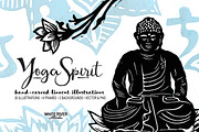 Yoga Spirit Linocuts, a Graphic by WhiteRiverStudio (Thumbnail 1 of 5)