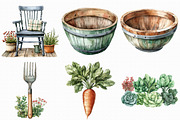 Watercolor Garden Tool Clipart, an Illustration by Libby Wishes (Thumbnail 4 of 5)