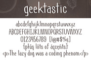 Geektastic, a Sans Serif Font by Brittney Murphy Design (Thumbnail 2 of 5)