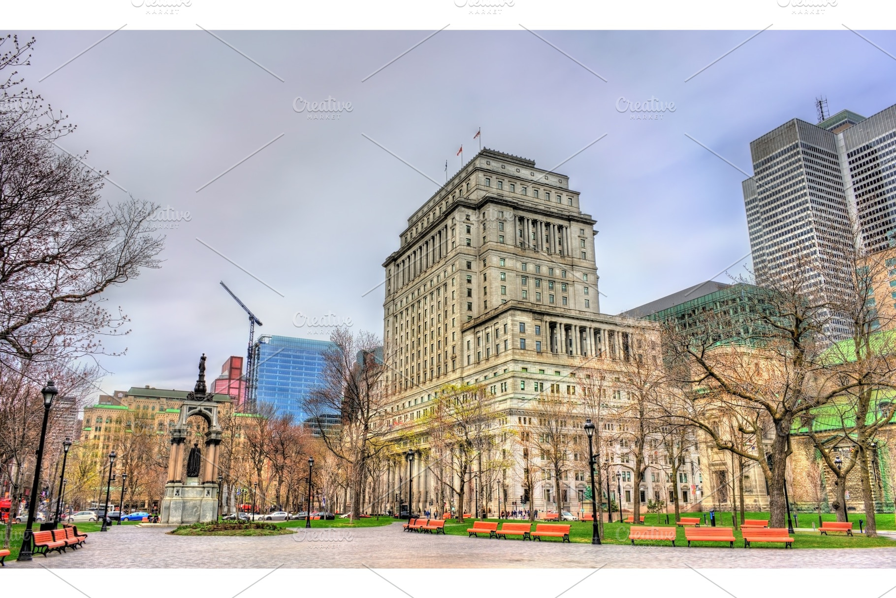The Sun Life Building, a historic building in Montreal, Canada, an Architecture Photo by Leonid Andronov