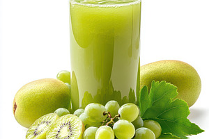 Refreshing Green Kiwi Grape Juice Bl, a Food & Drink Photo by Pixeness Studio