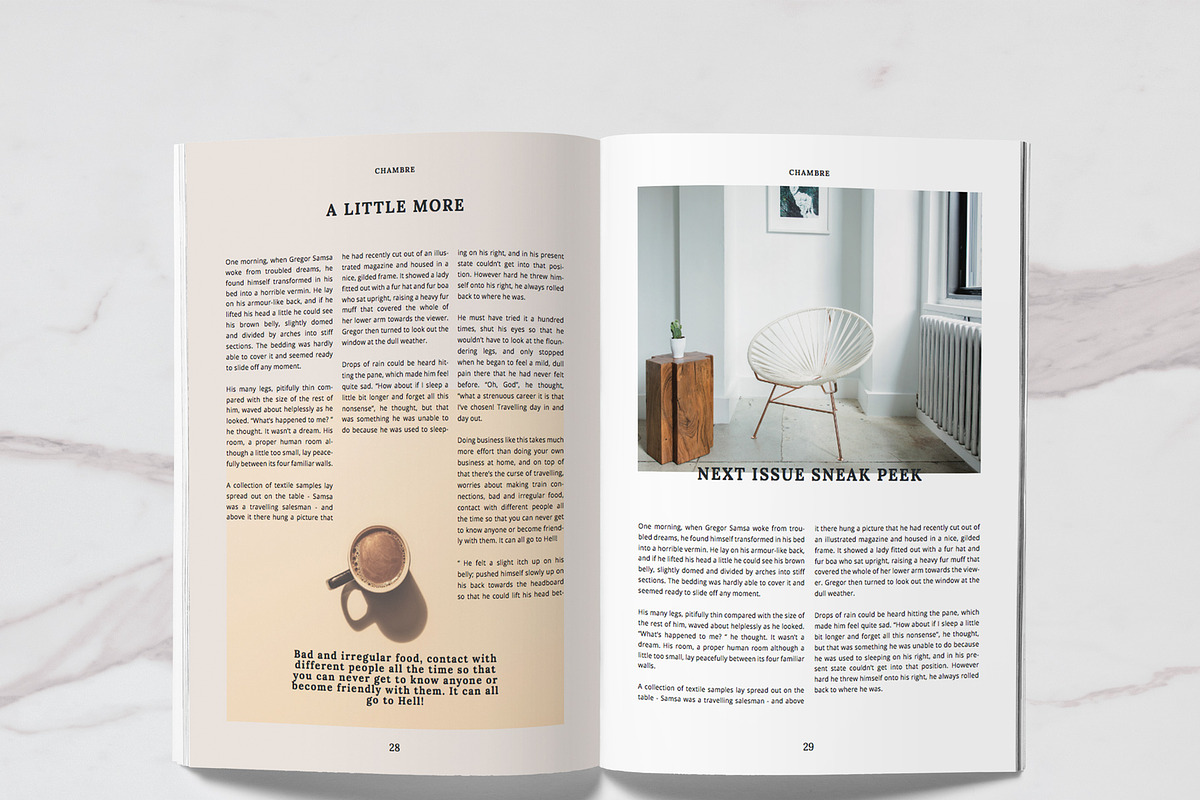 Chambre magazine template, a Magazine Template by Unsited (Photo 6 of 10)