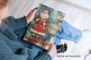 Cute Xmas Santa Claus Journal Pages, a Person Illustration by Digital Art Mahdiseño (Thumbnail 4 of 10)