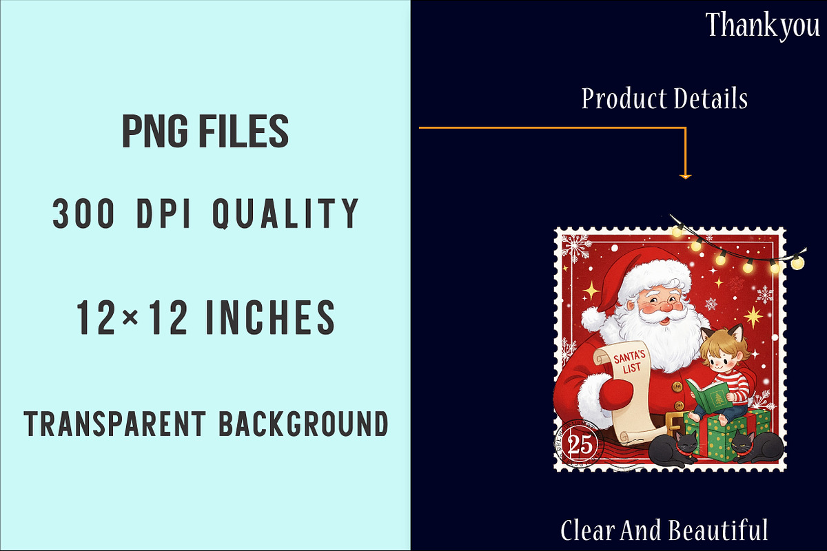 Christmas Stamps Sublimation Bundle, an Illustration by SinaCreation (Photo 6 of 6)