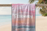 Summer Beach Towel Mockup PSD, a Merchandise Mockup by Pixel Foundry (Thumbnail 2 of 4)