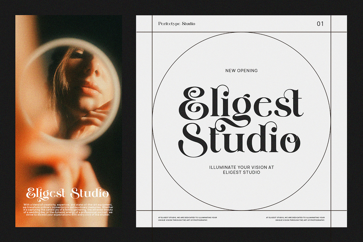 Cligne Elegant Serif Font, a Serif Font by Perfectype (Photo 2 of 8)