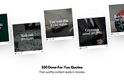 350 Luxury Entrepreneur Quotes, a Social Media Template by Defects (Thumbnail 2 of 4)