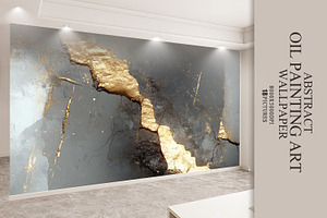Abstract oil painting art set