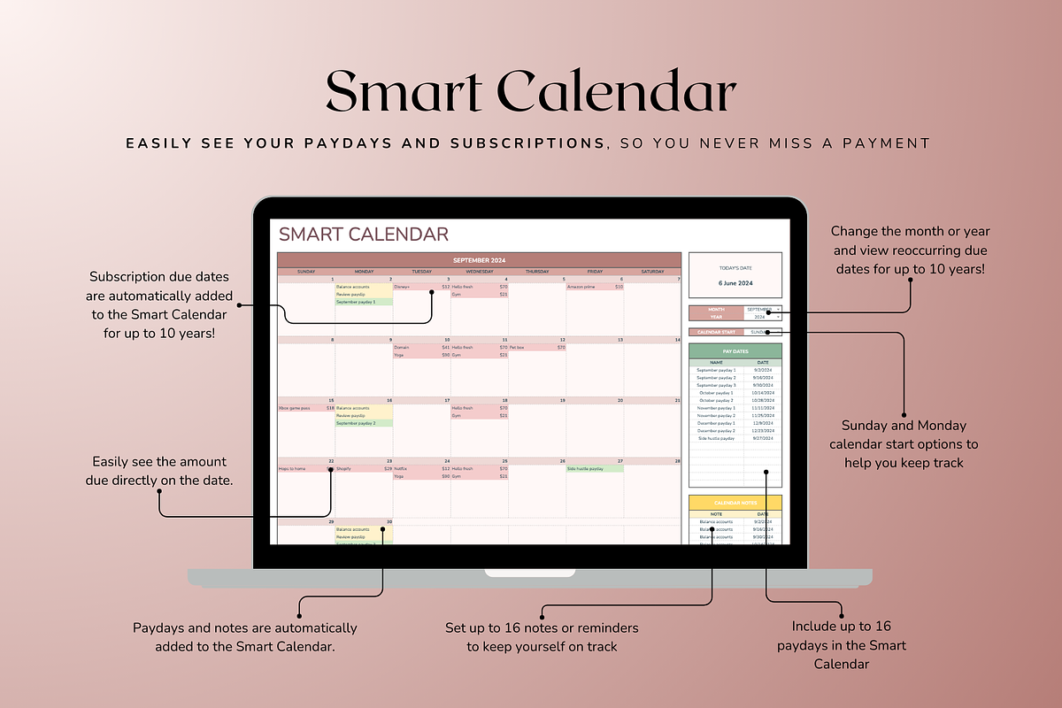 Subscriptions Tracker - Neutral, a Templates & Theme by The Creative Plans co (Photo 5 of 10)