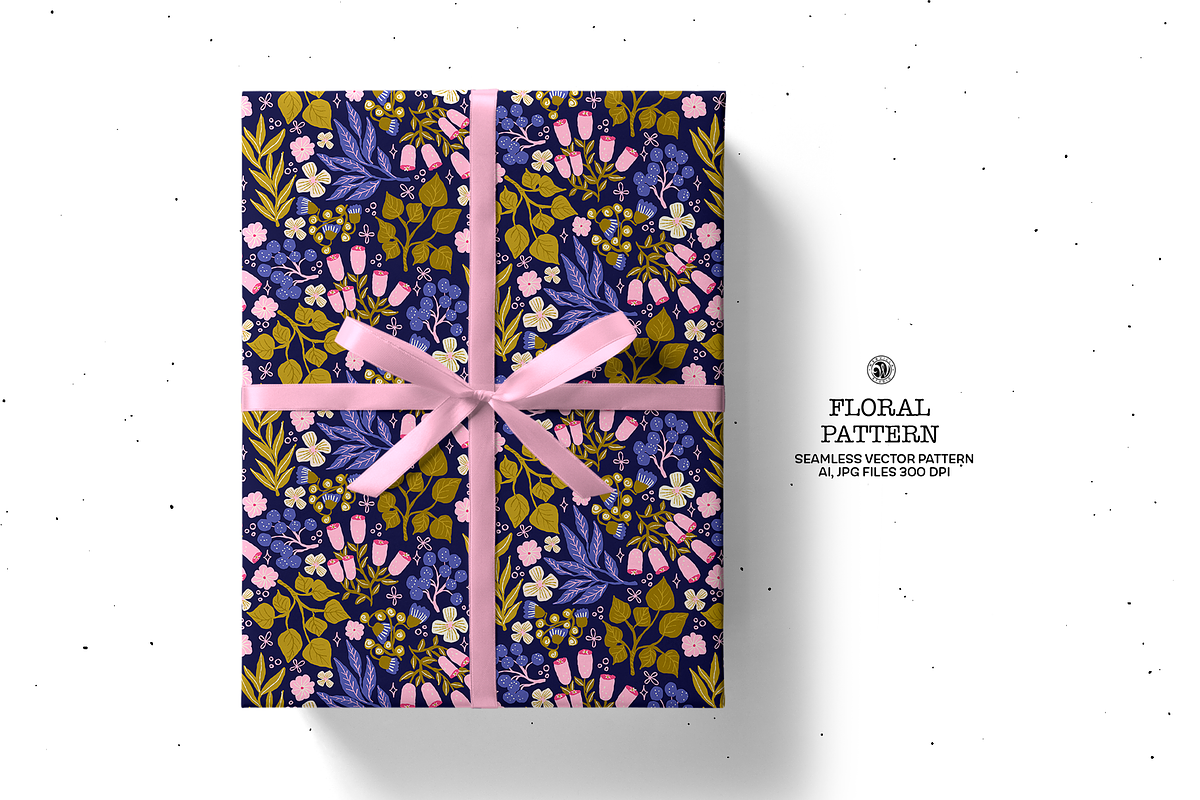 Floral Vector Pattern v2, a Pattern Graphic by Webvilla Studio (Photo 3 of 6)