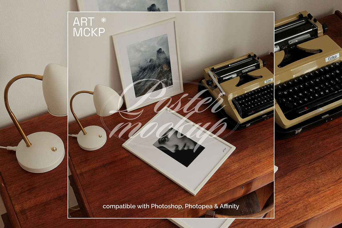 Two Art frames interior mockup, a Merchandise Mockup by MCKP*ME (Photo 2 of 3)