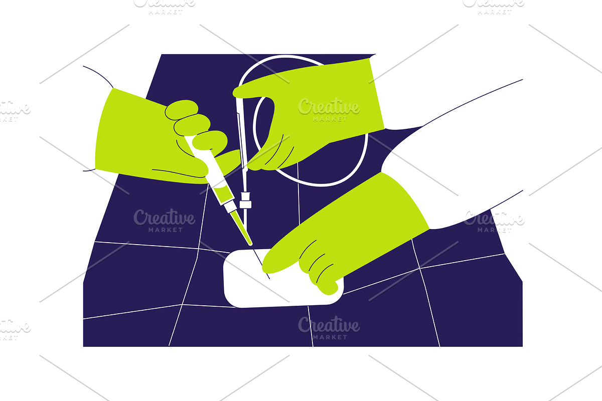 Endovascular surgery abstract, a Healthcare Illustration by Visual Generation