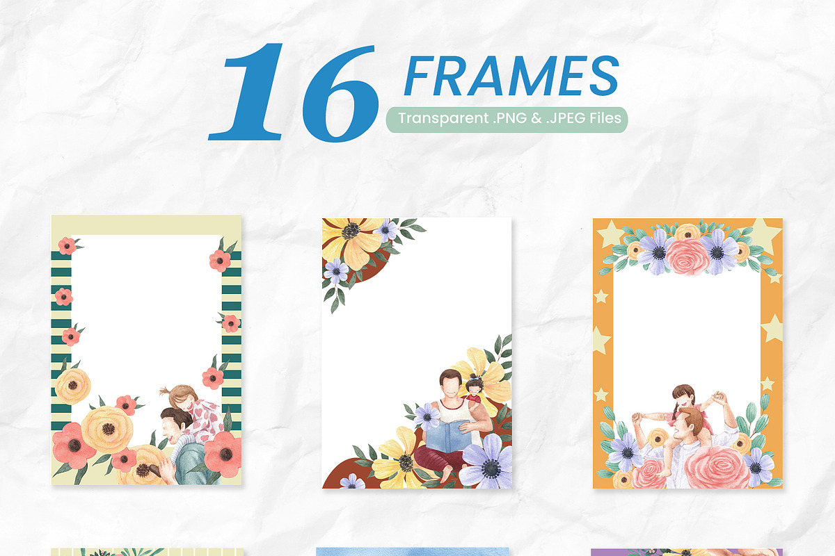 Father's Day Watercolor Illustration, a Person Illustration by CreativeValuation (Photo 5 of 12)