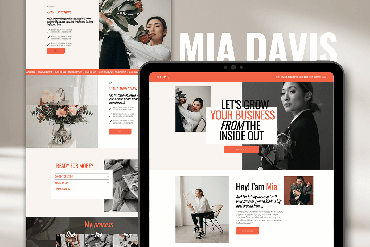 Squarespace Website Template Coach, a Squarespace Template by Presentibox (Photo 3 of 11)