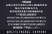 Contraband - Display font, a Sans Serif Font by VP Fonts (Thumbnail 9 of 10)