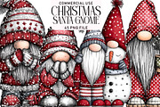 Christmas Santa Gnome Clipart, an Illustration by Daily.Designs (Thumbnail 1 of 5)