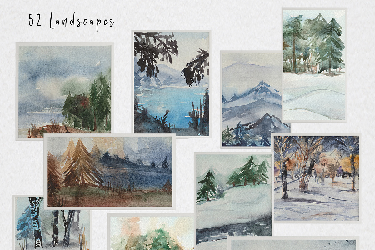 Winter Landscapes, a Seasonal Illustration by Design X0 (Photo 2 of 16)