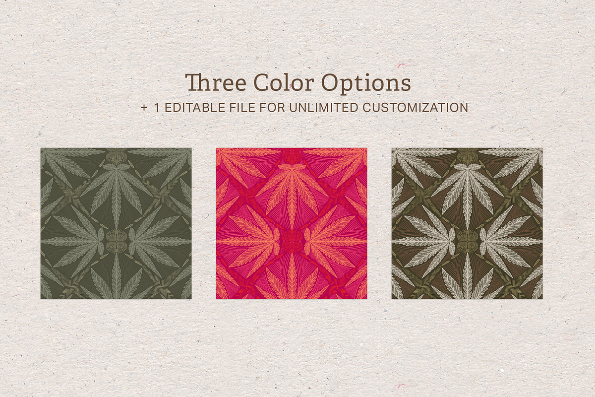 Happy Hemp Seamless Pattern, a Pattern Graphic by chimesdesign (Photo 2 of 4)