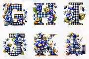 Gingham check Alphabet spring, an Illustration by RobertsArt (Thumbnail 3 of 7)