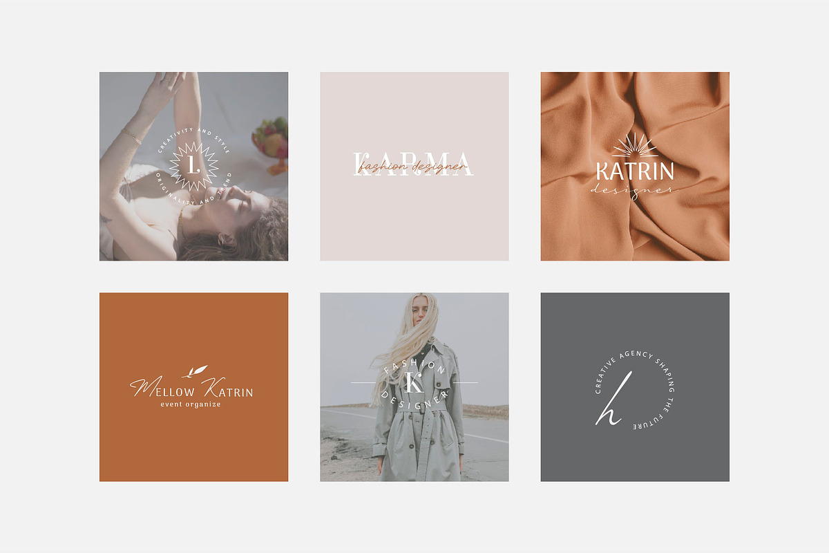 Simple & Minimalist  Logo EPS AI PSD, a Branding & Logo Template by Katya_lu (Photo 2 of 12)