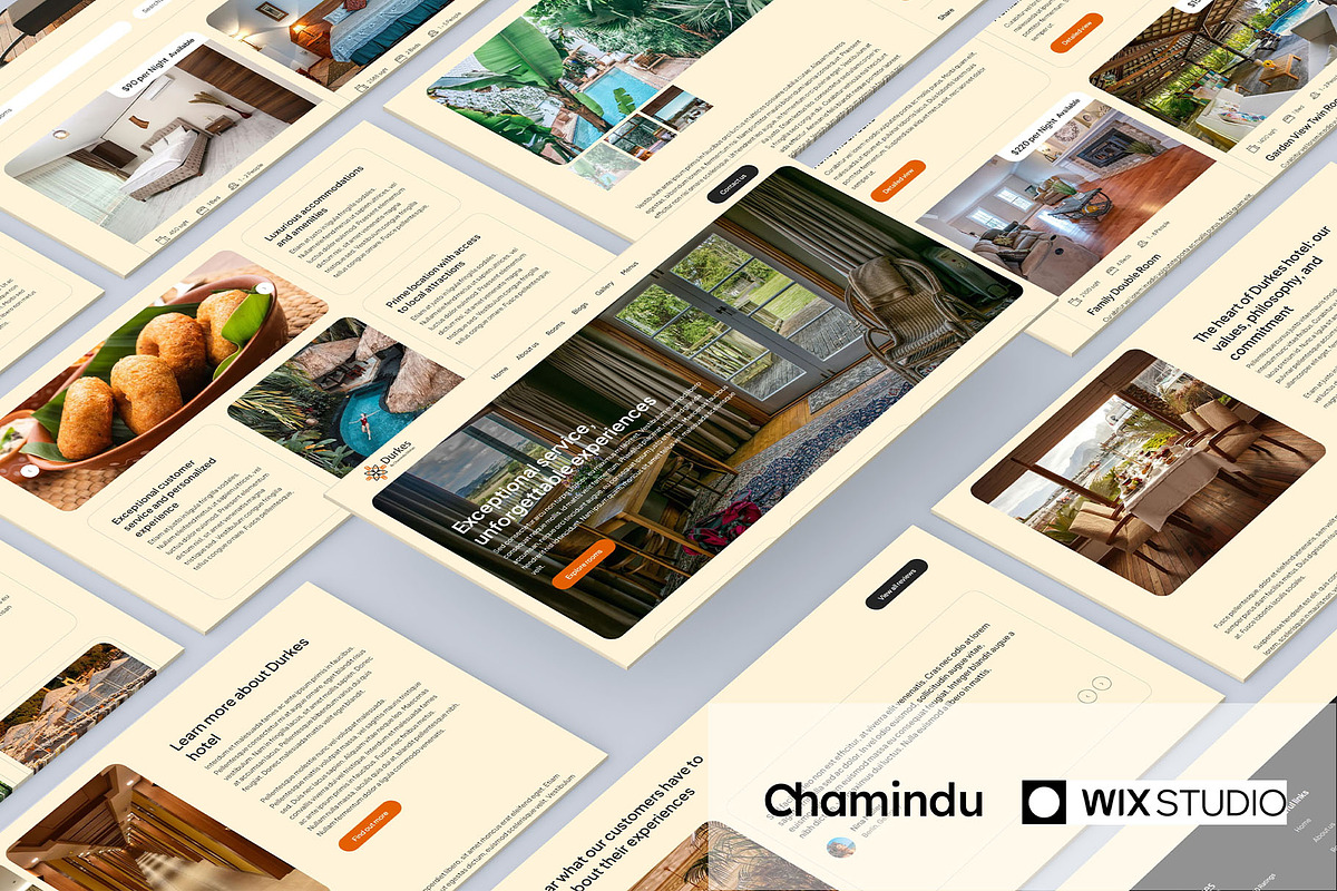 Durkes Wix Hotel Website Template, a Wix Template by Chamindu Dilshan (Photo 1 of 4)