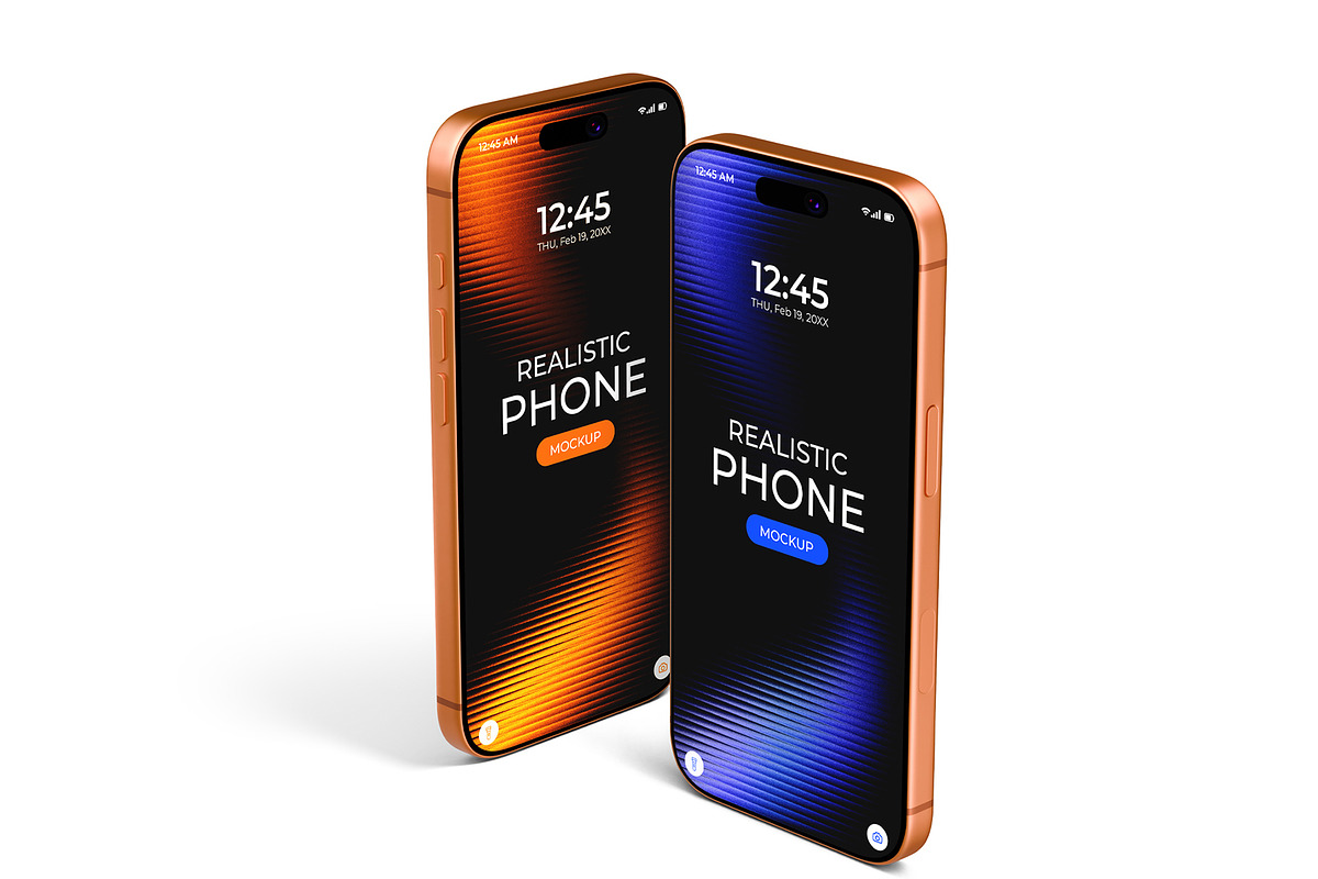iPhone Screen Device Mockup Bundle, an iPhone Mockup by graphypix (Photo 8 of 14)