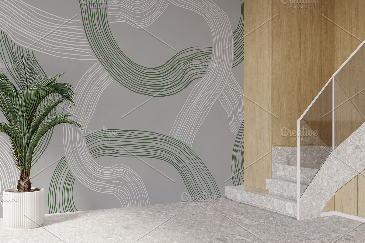 Wallpaper mockup Luxury Hallway, a Household Mockup by Hunny Badger (Photo 3 of 7)