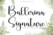 Ballerina Signature, a Handwritten Font by InermediaSTUDIO (Thumbnail 1 of 8)