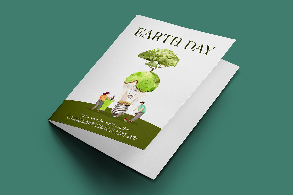 World Earth Day Watercolor, a Seasonal Illustration by CreativeValuation (Photo 7 of 12)