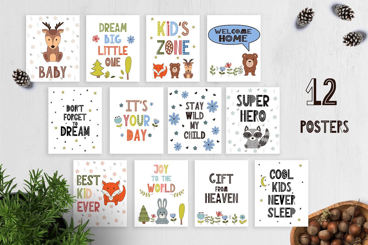 Forest Discoverer - Clip art+Posters, an Animal Illustration by Astarte_design (Photo 8 of 9)