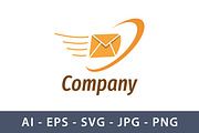 Company Mail Delivery Logo Design, a Branding & Logo Template by Saba Vector (Thumbnail 1 of 3)
