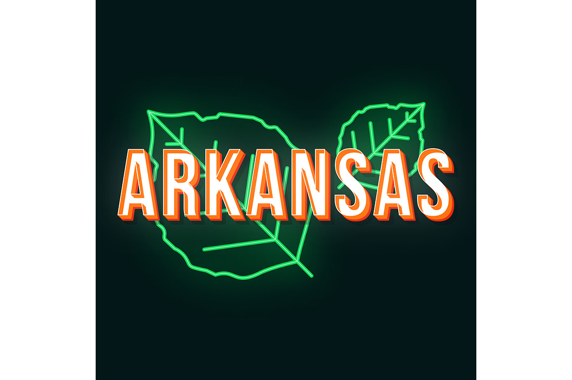 Arkansas vintage 3d vector lettering, a Templates & Theme by IMG Visuals