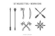 Rustic Monoline Icons and Designs, an Outline Icon by BirDIY Design (Thumbnail 6 of 10)