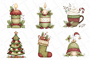 Cute Christmas Clipart Bundle, an Illustration by DreamPrint404 (Thumbnail 6 of 6)