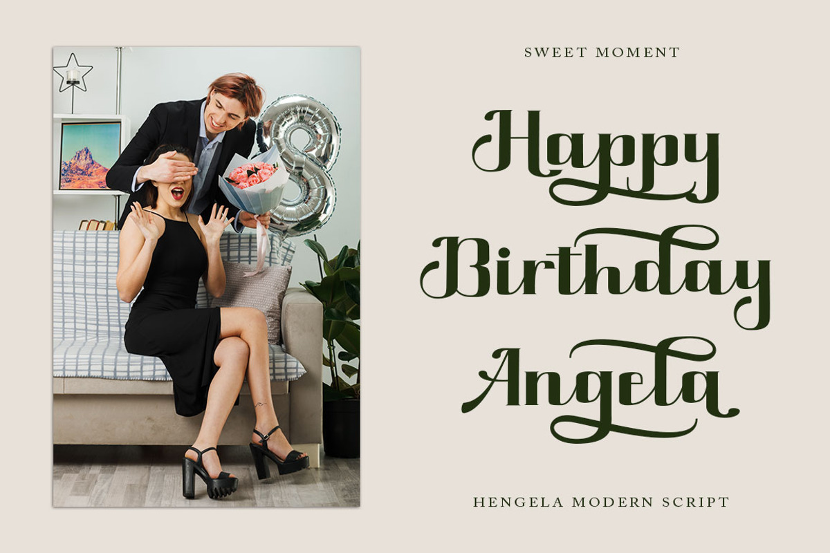 Hengela Script, a Script Font by Has_rizal (Photo 3 of 11)