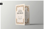 Elegant Floral Funeral Program, a Brochure Template by Neermana (Thumbnail 1 of 4)