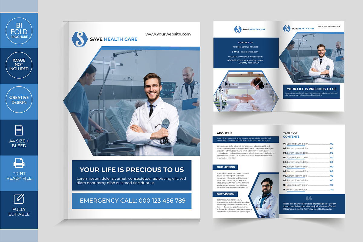 16 Page Healthcare Brochure Template, a Brochure Template by ferdousi0791 (Photo 1 of 8)