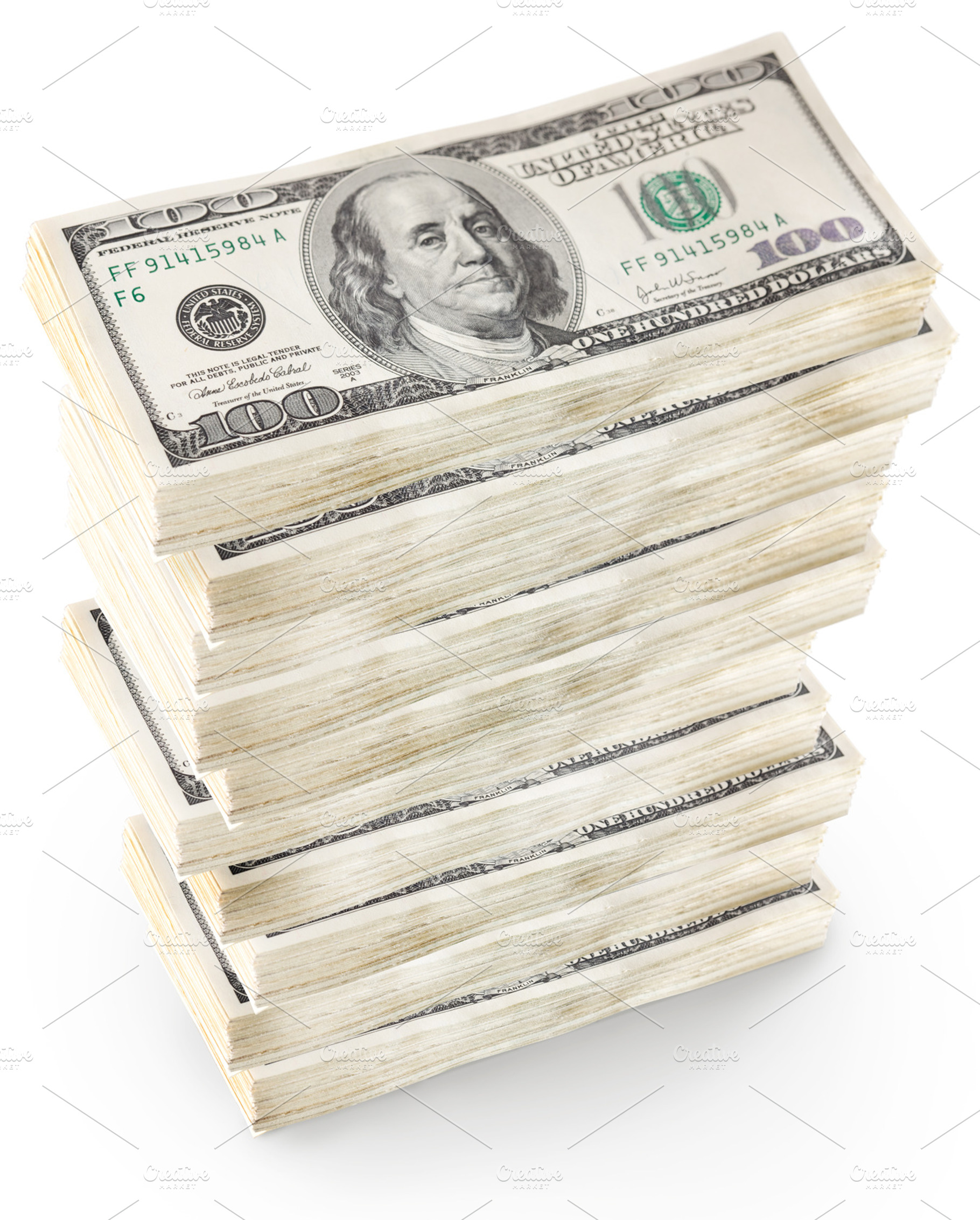 American dollars stock photo containing 100 and american, a Business Photo by Volff