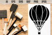 Stencil Hot Air Balloon, a Decorative Illustration by MARYCRAFTIRIA (Thumbnail 2 of 3)