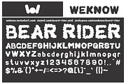 beard rider font, a Font by weknow (Thumbnail 2 of 6)