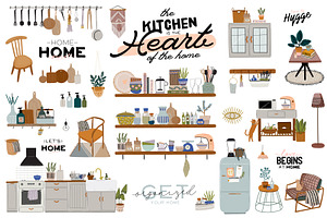 Scandi Home: Kitchen Interior, Decor