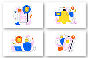 10 Notification System Illustration, a Technology Illustration by denayunebgt (Thumbnail 2 of 4)