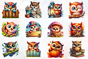 Funny Owl Peeking Clipart, an Animal Illustration by RobertsArt (Thumbnail 7 of 7)